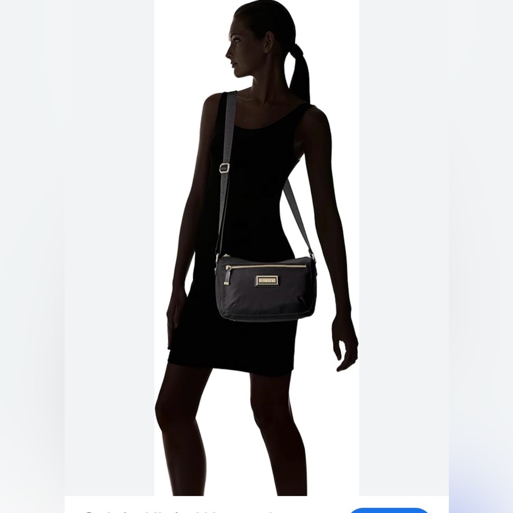 CALVIN KLEIN NYLON Black Crossbody Bag